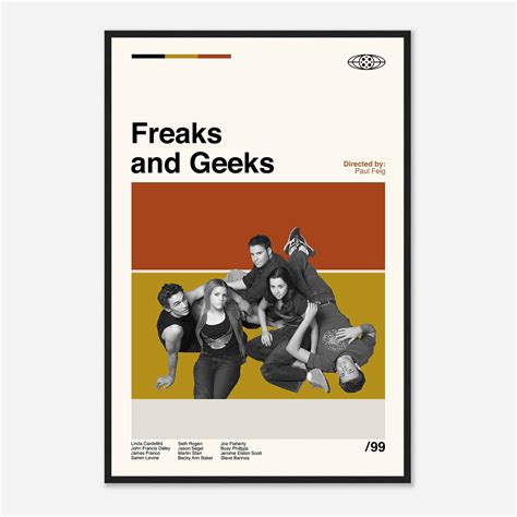 Freaks and Geeks, Freaks and Geeks Poster, Mid Century Art - Citiesbox