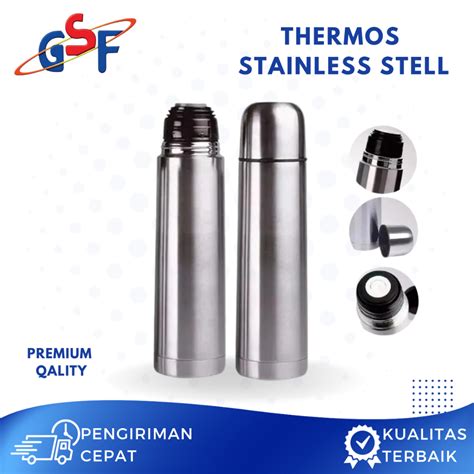 Jual Gsf Termos Stainless Steel Tahan Panas Dingin Jam Termos Air