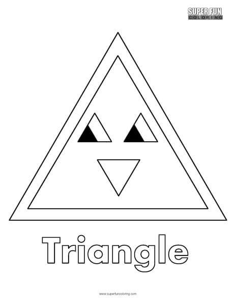 Coloring Pages Shape Triangle