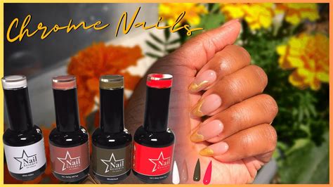 The Perfect Brown Girl Nude Chrome Tips Using Nail Reserve LA Gel Polish With Swatches YouTube
