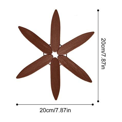 Natural Wood Tripods For Hot Dishes Foldable Wooden Tree Trivet Hot Plate Mat Walnut Wood Trivet