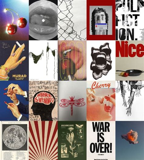 pcs vintage aesthetic poster collage retro aesthetic wall