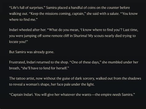 In the new Samira short story, it seems like LeBlanc is spying her