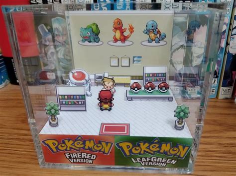 Oak S Lab Bulbasaur Squirtle Charmander Pok Mon D Diorama Cube