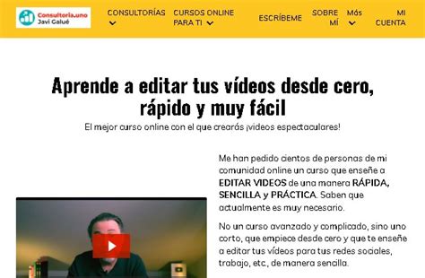 Aprende A Editar Tus Videos Desde Cero Javier Galue Udemin