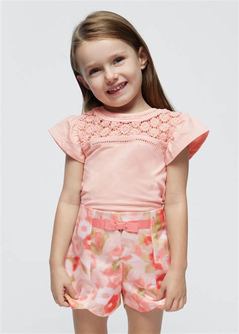 Camisola Guipure Better Cotton Menina Nude Mayoral