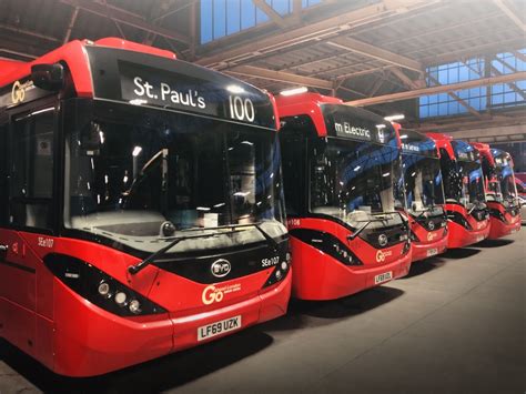 Go-Ahead London rolls out the 100th Enviro200EV. It's the first time ...