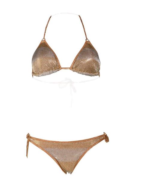 Costume Pin Up Stars Bikini Triangolo Oro Albos Underwear Shop Online Intimo