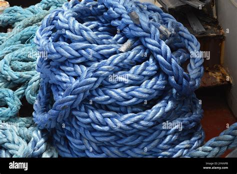 Tow Boat Rope Stock Photo Alamy
