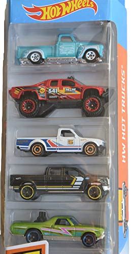 Hot Wheels 2019 HW Hot Trucks 5 Pack 52 Chevy Sandblaster Datsun 620 2009 Ford F 150 68