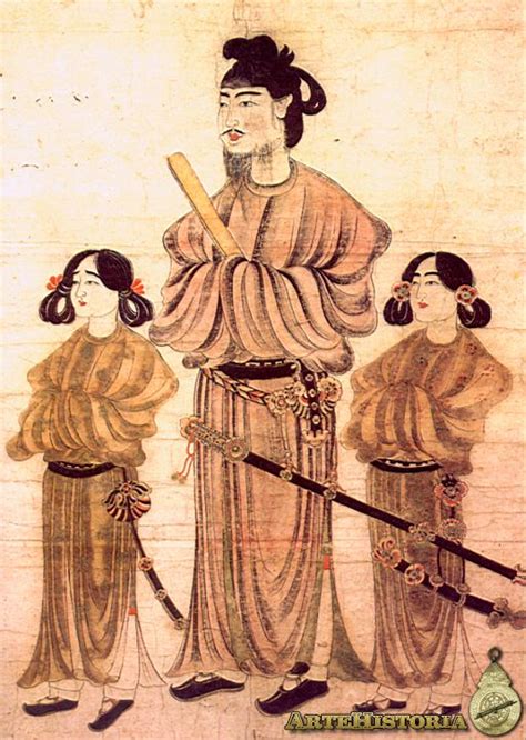 Príncipe Shotoku y sus dos hijos artehistoria