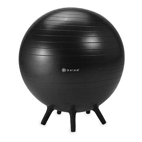 Buy Gaiam Balance Ball Chair No Roll 65cm Premium Ergonomic Yoga Ball