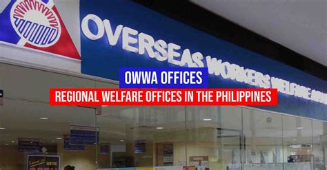 List of OWWA Regional Welfare Offices in the Philippines - OWWA Member