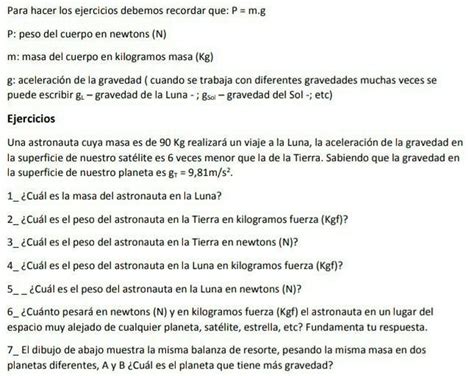 llora es para mañana actividad masa peso y gravedad Brainly lat