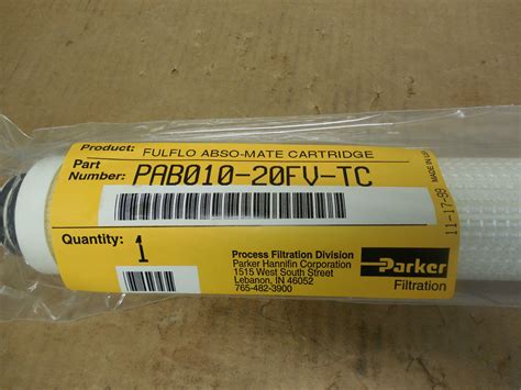 Parker Fulflo Abso Mate Cartridge Filter Pab Fv Tc