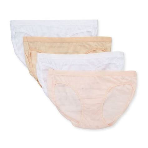 Hanes Intimates Sleepwear Hanes Ultimate Comfortflex Fit Bikini Panty 4 Pack Whtlt