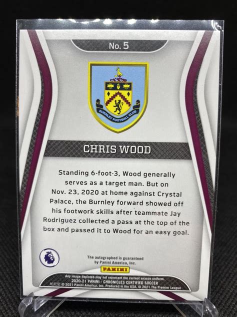 Yahoo Panini Chronicles Certified Soccer Chris Wood