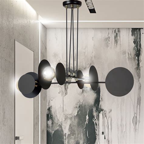 Designerska Lampa Sufitowa IDEA 4 Czarna