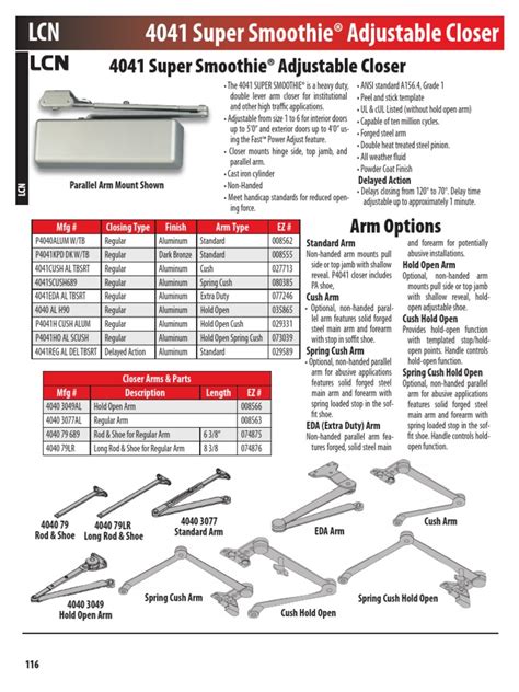 Lcn 4041 Download Free Pdf Door Pneumatics