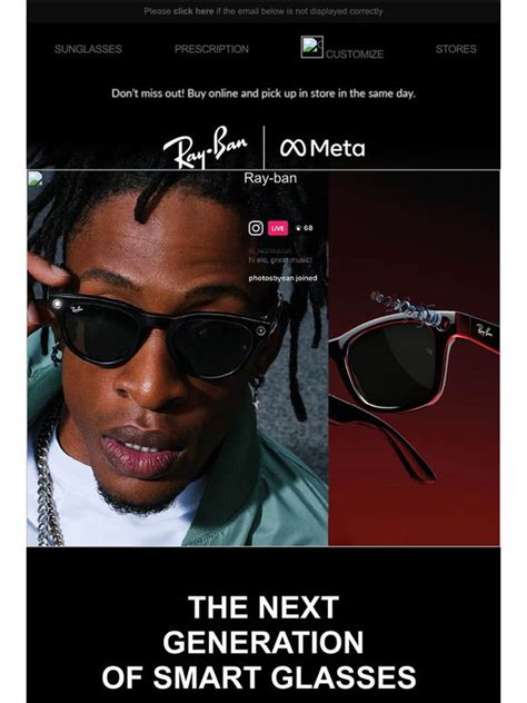 Ray-Ban: Just dropped / The next generation of smart glasses | Milled