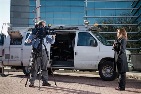 Closer Inspection Inside A Tv News Van The Washington Post