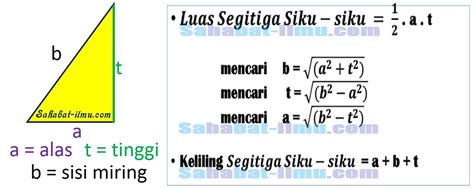 Pelajari Cara Menghitung Luas Segitiga Siku Siku Terb