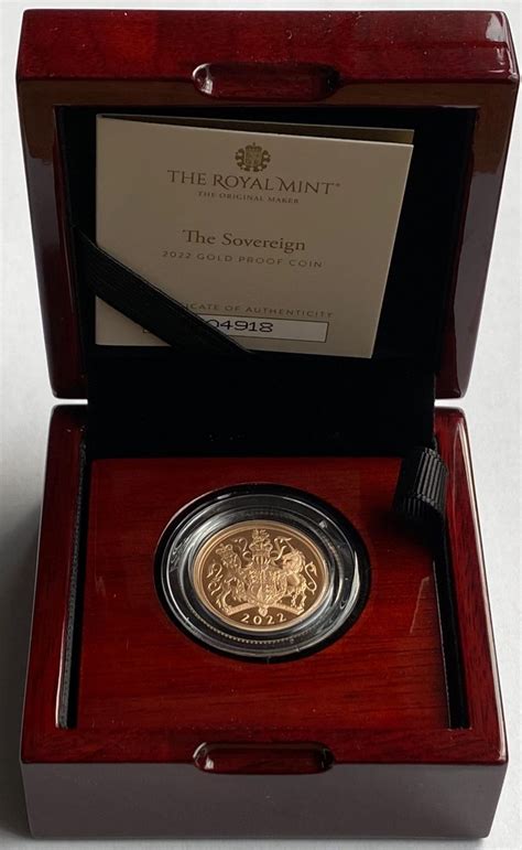 Gold Proof Sovereign M J Hughes Coins