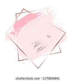 Brush Strokes Rose Nude Tones Gold Stock Vector Royalty Free 1088876933