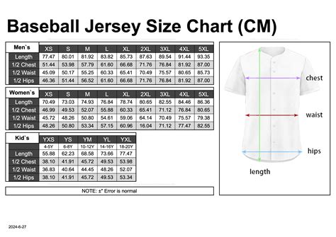 Size Chart – CoolCustomJerseys