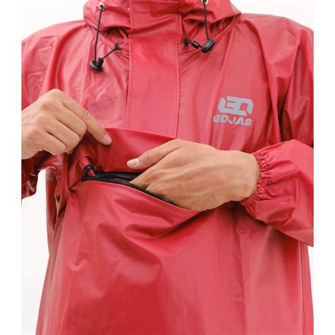 Jual Jas Hujan Kangaroo Raincoat Maron Anti Bocor Kantung Kangguru