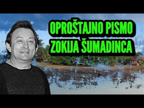 OPROŠTAJNO PISMO ZOKI JA ŠUMADINCA OVE NJEGOVE RECI LEDE KRV U ŽILAMA