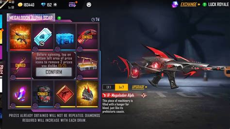 Evo Scar Return Free Fire Megalodon Alpha Scar Return Free Fire Evo