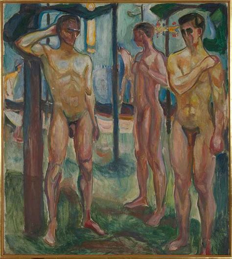 Edvard Munch Naked Men In Landscape MM M 00737 Munch Museum