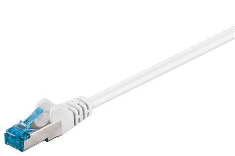 Câble réseau RJ45 CAT 6a S FTP 10Gb blanc 5m prozic