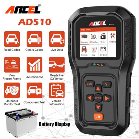 Ancel Ad Pro Obd Scanner Check Engine Clean Fault Dtc Code Reader