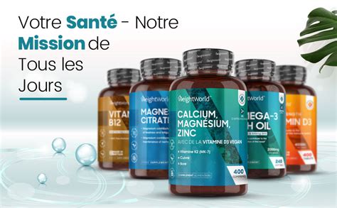 Magnésium Zinc Vitamine DCalcium 400 Comprimés d1 an