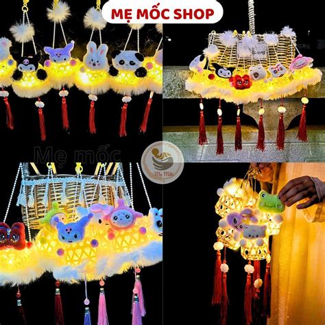 Đèn Lồng Trung Thu Hot Trend Giỏ Nhựa Đồ Chơi Trung Thu Memocshop Lồng Đèn Trung Thu