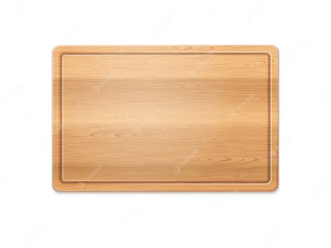 premium vector rectangle wooden cutting