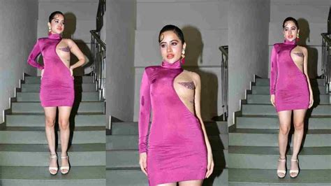 Urfi Javed ఇద డరసస ఉరఫ ఏమ దచకవ urfi javed looking bold in pink half naked dress