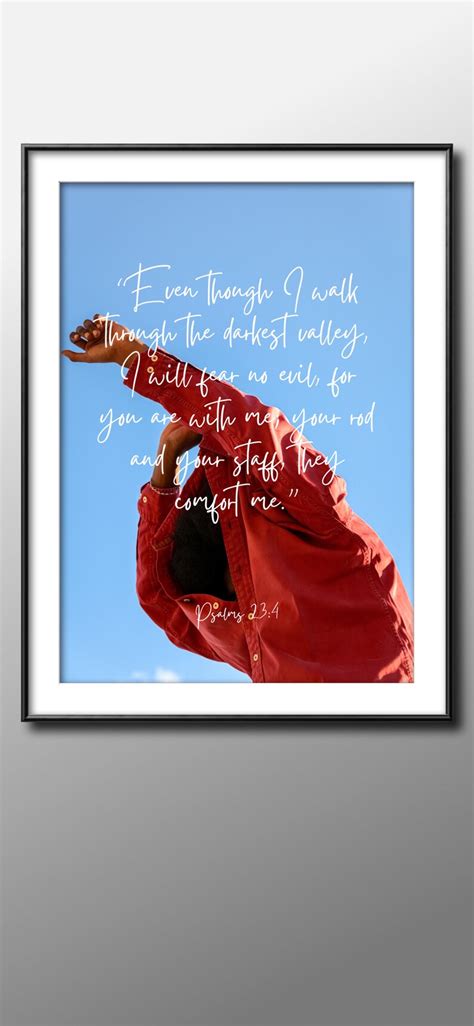 Bible Verse Wall Art Psalms Art Print Christian Wall Art Scripture