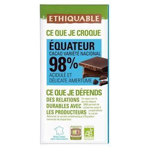 Ethiquable Commerce Equitable Chocolat Noir Cacao Bio De L Equateur