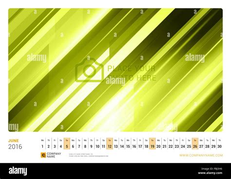 Wall Monthly Line Calendar For 2016 Year Vector Design Print Template