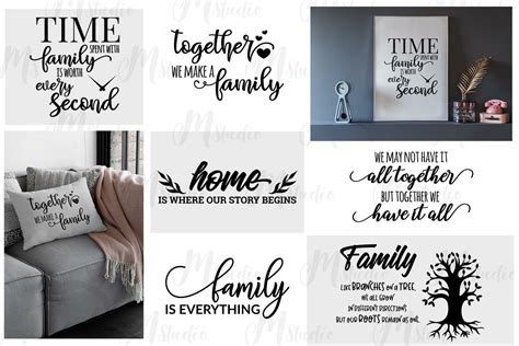 Family Quotes Svg Bundle, 24 Quotes Bundle - Etsy