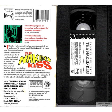 Samuel Fuller S The Naked Kiss Vhs O Briens Retro Vintage