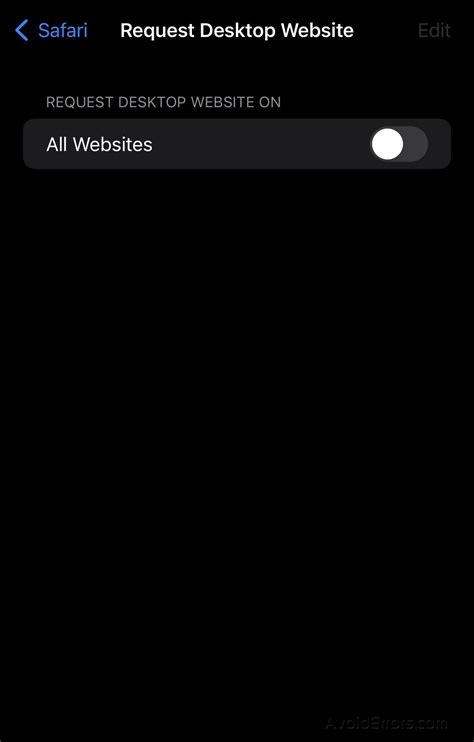 How to Switch to Desktop Mode on Safari - AvoidErrors