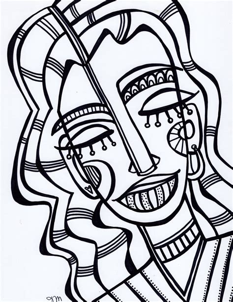 Cubism Coloring Pages