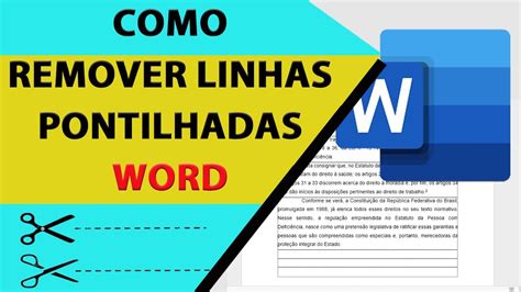 Como Remover As Linhas Pontilhadas No Word 2019 YouTube