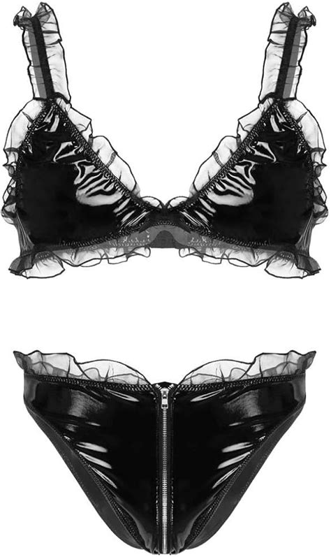 Yldcn Women S Erotic Lingerie Sets Mens Sexy Underwear Erotic Lingerie Zippered Crotch Panties