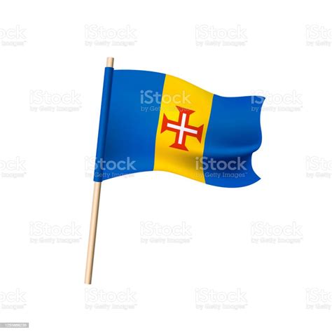 flag  madeira  white background stock illustration  image