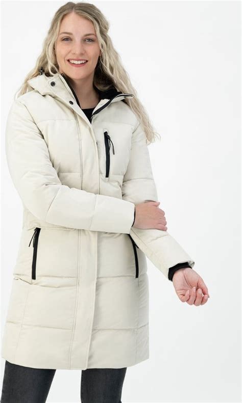 Kjelvik Dames Winterjas Winterparka Dames Clea Sand Maat